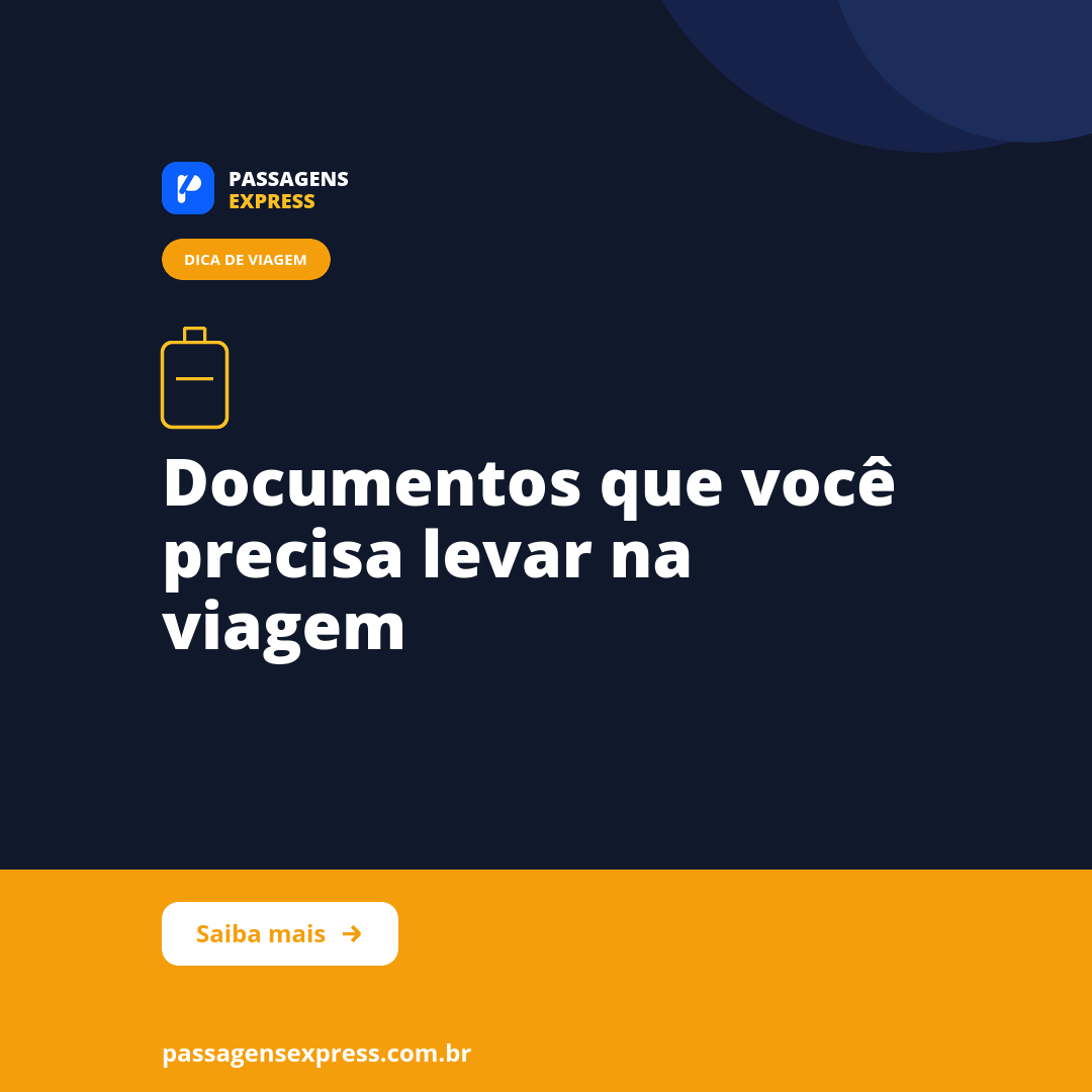 Documentos que você precisa levar na viagem